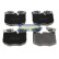 Brake pad set, disc brake PA-2029AF Japanparts