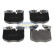 Brake pad set, disc brake PA-2029AF Japanparts