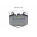 Brake pad set, disc brake PA-2029AF Japanparts, Thumbnail 2