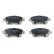 Brake Pad Set, disc brake PA-203AF Japanparts, Thumbnail 2