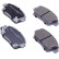 Brake Pad Set, disc brake PA-203AF Japanparts