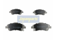 Brake Pad Set, disc brake PA-206AF Japanparts