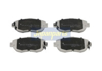 Brake Pad Set, disc brake PA-207AF Japanparts