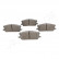Brake Pad Set, disc brake PA-209AF Japanparts