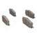 Brake Pad Set, disc brake PA-209AF Japanparts, Thumbnail 3
