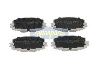 Brake Pad Set, disc brake PA-220AF Japanparts