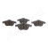 Brake Pad Set, disc brake PA-221AF Japanparts