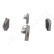 Brake Pad Set, disc brake PA-221AF Japanparts, Thumbnail 3