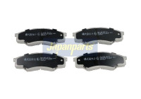 Brake Pad Set, disc brake PA-243AF Japanparts