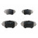 Brake Pad Set, disc brake PA-280AF Japanparts, Thumbnail 2