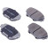 Brake Pad Set, disc brake PA-280AF Japanparts