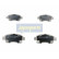 Brake Pad Set, disc brake PA-281AF Japanparts, Thumbnail 2