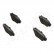 Brake Pad Set, disc brake PA-3001AF Japanparts, Thumbnail 3