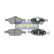 Brake Pad Set, disc brake PA-302AF Japanparts, Thumbnail 2