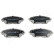 Brake Pad Set, disc brake PA-309AF Japanparts