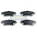 Brake Pad Set, disc brake PA-309AF Japanparts