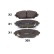 Brake Pad Set, disc brake PA-309AF Japanparts, Thumbnail 2