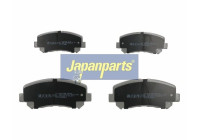 Brake Pad Set, disc brake PA-348AF Japanparts