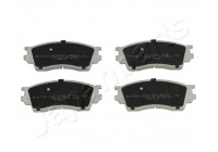 Brake Pad Set, disc brake PA-382AF Japanparts