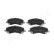 Brake Pad Set, disc brake PA-501AF Japanparts