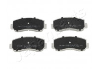 Brake Pad Set, disc brake PA-502AF Japanparts