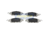 Brake Pad Set, disc brake PA-513AF Japanparts