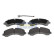 Brake Pad Set, disc brake PA-526AF Japanparts
