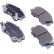 Brake Pad Set, disc brake PA-527AF Japanparts