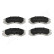 Brake Pad Set, disc brake PA-599AF Japanparts, Thumbnail 2