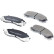 Brake Pad Set, disc brake PA-599AF Japanparts