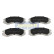 Brake Pad Set, disc brake PA-599AF Japanparts, Thumbnail 2