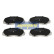 Brake Pad Set, disc brake PA-601AF Japanparts