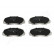 Brake Pad Set, disc brake PA-601AF Japanparts