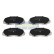 Brake Pad Set, disc brake PA-601AF Japanparts