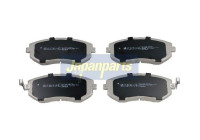 Brake Pad Set, disc brake PA-706AF Japanparts