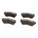 Brake Pad Set, disc brake PA-805AF Japanparts