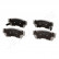 Brake Pad Set, disc brake PA-805AF Japanparts, Thumbnail 3