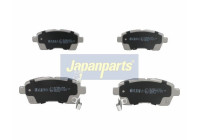 Brake Pad Set, disc brake PA-822AF Japanparts