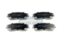 Brake Pad Set, disc brake PA-913AF Japanparts