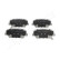 Brake Pad Set, disc brake PA-H26AF Japanparts