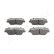 Brake Pad Set, disc brake PA-H26AF Japanparts, Thumbnail 2