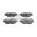 Brake Pad Set, disc brake PA-H26AF Japanparts, Thumbnail 2