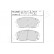 Brake Pad Set, disc brake PA-K20AF Japanparts, Thumbnail 2