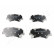 Brake Pad Set, disc brake PA-K24AF Japanparts, Thumbnail 2