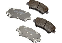 Brake Pad Set, disc brake PA-K24AF Japanparts