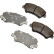 Brake Pad Set, disc brake PA-K24AF Japanparts