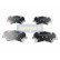 Brake Pad Set, disc brake PA-K24AF Japanparts, Thumbnail 2