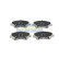 Brake Pad Set, disc brake PA-K26AF Japanparts