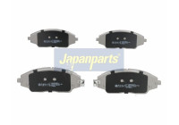 Brake Pad Set, disc brake PA-W15AF Japanparts
