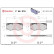 Brake Pad Set, disc brake PA6016 Brembo, Thumbnail 3